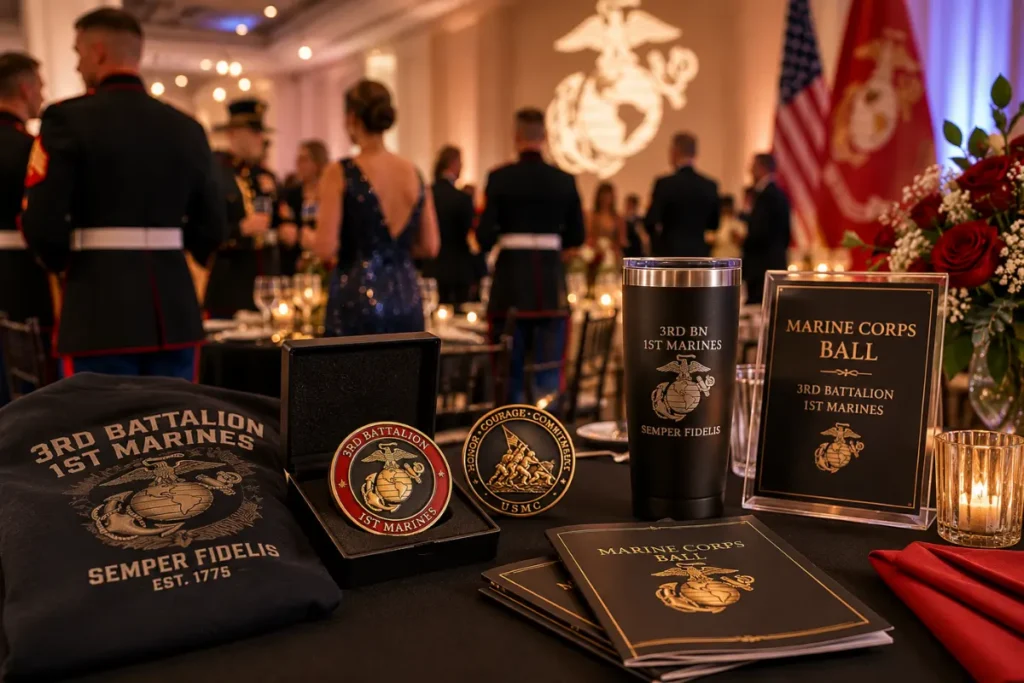 Marine Corps Ball and Military Event Merchandise